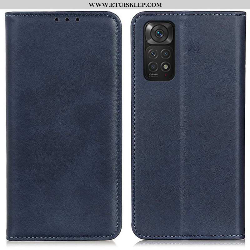 Etui Na Telefon do Xiaomi Redmi Note 11 / 11S Etui Folio Elegancka Dwoina Skórzana